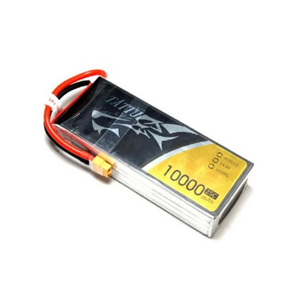 Vendite calde TATTU 10000mAh 25C 4S 14.8V batteria Lipo con presa XT60 per la protezione delle piante agricole